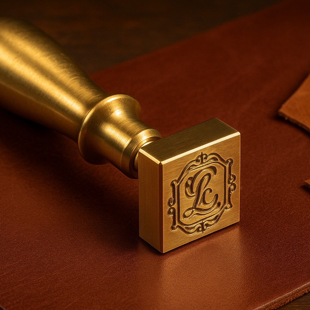 Brass Stamp for leather and people logo making